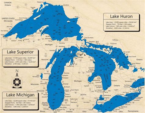 Lake Huron 2016 Old Map Nautical Chart Reprint Ls5 Ol - vrogue.co