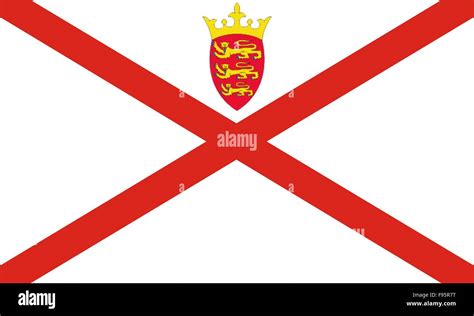 Flag Of Jersey Stock Photo - Alamy