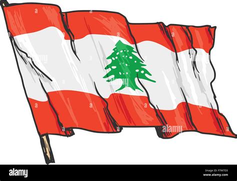 flag of Lebanon Stock Vector Image & Art - Alamy