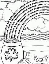 Rainbow Coloring Pages With Pot Of Gold Page Printable sketch template