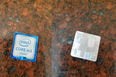 My Intel Inside sticker has the CPU diagram printed on the back. : r/mildlyinteresting