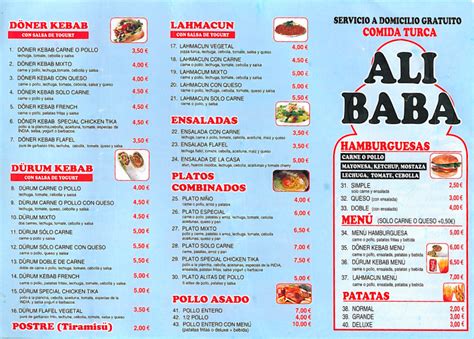 MENU ALI BABA DONER KEBAB - Ali Baba Doner Kebap