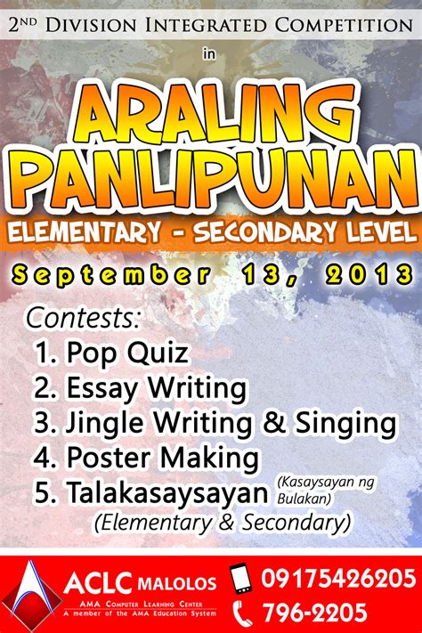 Araling Panlipunan at Technolympics 2013 Tarp by ayaldev on deviantART