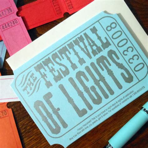 the festival of lights ticket – a. favorite design