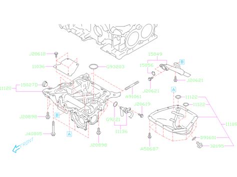 Subaru Outback Engine Oil Pan (Upper) - 11120AA59A | Berman Subaru ...