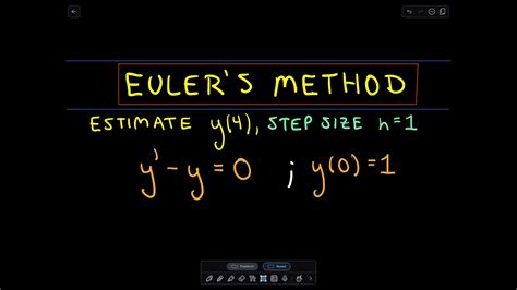 Euler's Method for Differential Equations - The Basic Idea | ข้อมูลที่อัปเดตใหม่เกี่ยวกับdiff สูตร