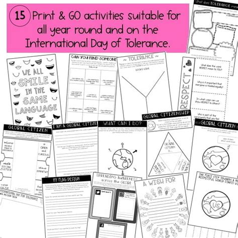 Tolerance & Diversity Activities | International Day For Tolerance SEL | Yr 5-6