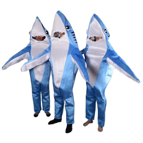 Amazon.com: Adult Shark Costume Mascot Cosplay Halloween Unisex Animal ...