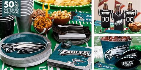 NFL Philadelphia Eagles Party Supplies | 18th birthday party, Kids birthday party, Party decorations