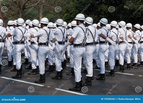 Kolkata Police Force at Red Road Parade, Kolkata Editorial Photo ...