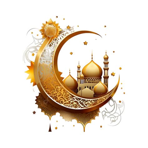 Luxury Golden Islamic Ramadan Kareem Moon Mosque Ramzan Mubarak, Luxury ...