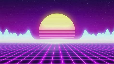 Luz púrpura luna cielo synthwave vaporwave vaporwave, Fondo de pantalla HD | Peakpx