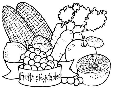 Vegetables Line Drawing at PaintingValley.com | Explore collection of Vegetables Line Drawing