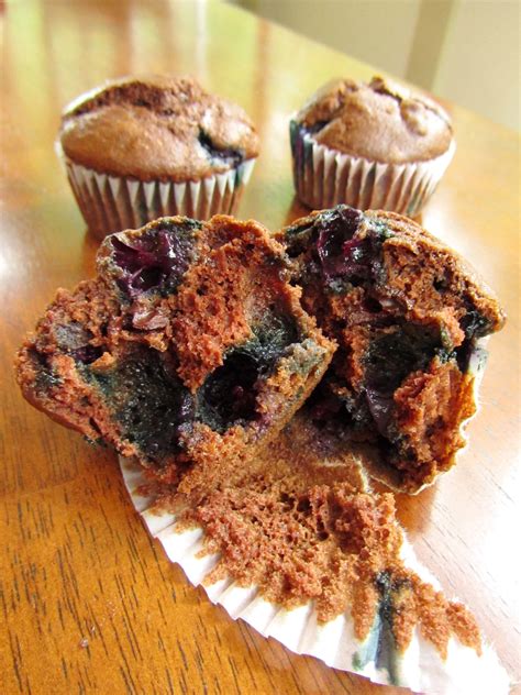 Dark Chocolate Blueberry Muffins