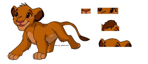 TLK Base 1 - Cub Simba by wikatoria71 on DeviantArt