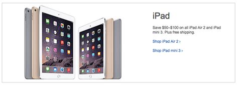 Best Buy discounts the iPad Air 2 and mini 3 in $50-$100 off holiday sale