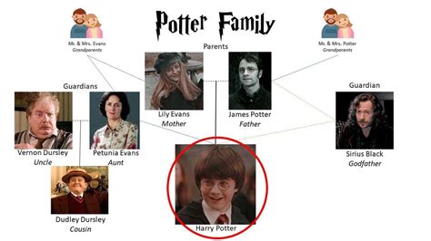 Harry Potter family tree chart | Family tree chart, Harry potter family tree, Harry potter