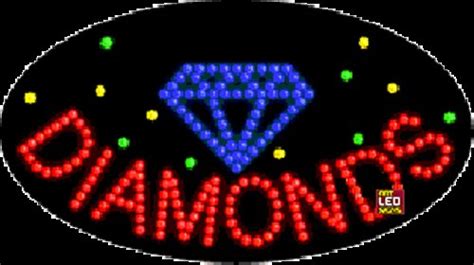 15" x 27" Animated Diamonds Logo LED Sign