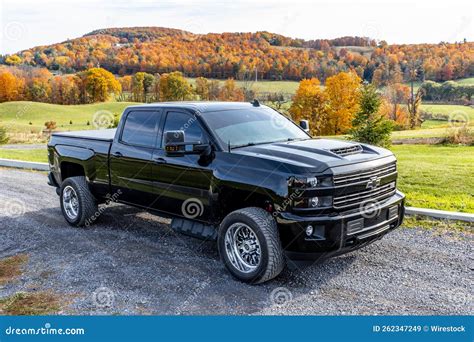 Black Chevrolet Silverado Pickup Truck Editorial Stock Image - Image of ...