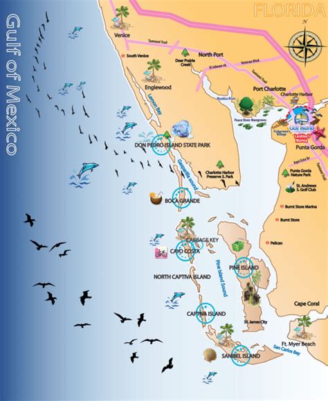 Map Of Florida Gulf Coast Islands | Maps Of Florida