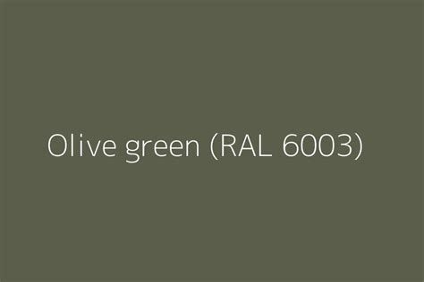 Olive green (RAL 6003) Color HEX code