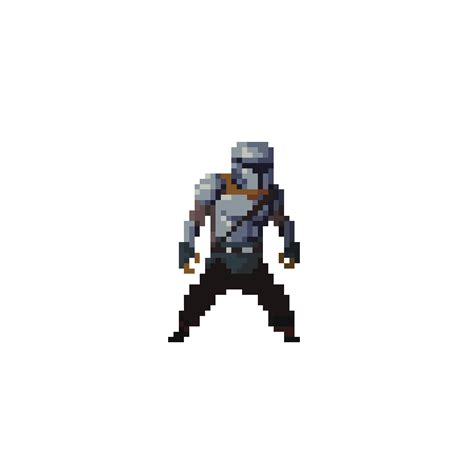 Spottiswoode Art - The Mandalorian - Pixel Art (Idle Animation)