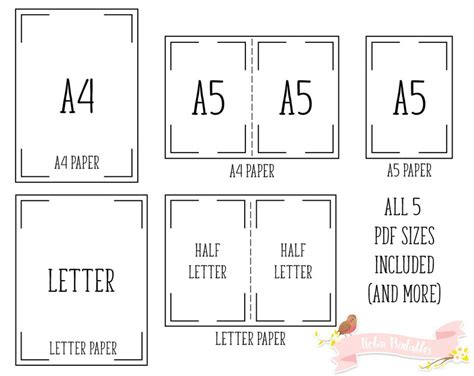 Printable Dotted Line Note Planner Insert Pages A4 Letter - Etsy