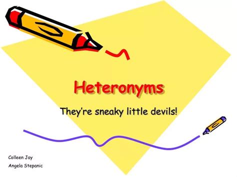 PPT - Heteronyms PowerPoint Presentation, free download - ID:1712497