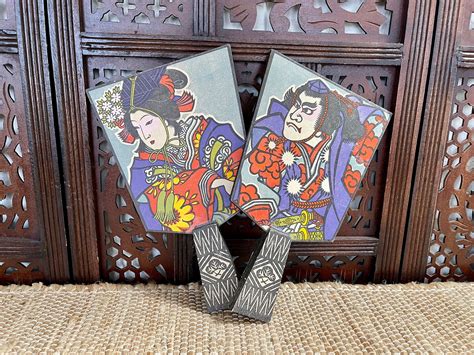 Mid Century Wood Japanese Hanetsuki Hagoita Paddles japanese - Etsy | Folk art decor, Asian wall ...