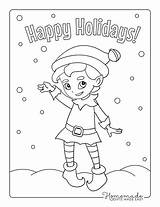 Free Printable Elf Coloring Pages For Kids sketch template