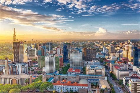 Nairobi Skyline Al Tramonto Fotografia Editoriale - Immagine di architettura, nancy: 167705847