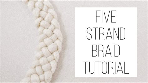 HOW TO BRAID WITH 5 STRANDS // FIVE STRAND BRAID TUTORIAL - YouTube Ribbon Braids, Yarn Braids ...