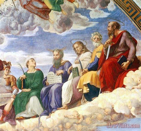 Raphael The Stanza Della Segnatura Ceiling [detail 3] painting - The ...