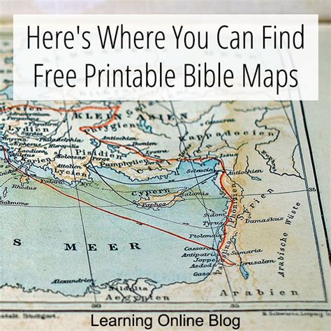 Free Printable Biblical Maps