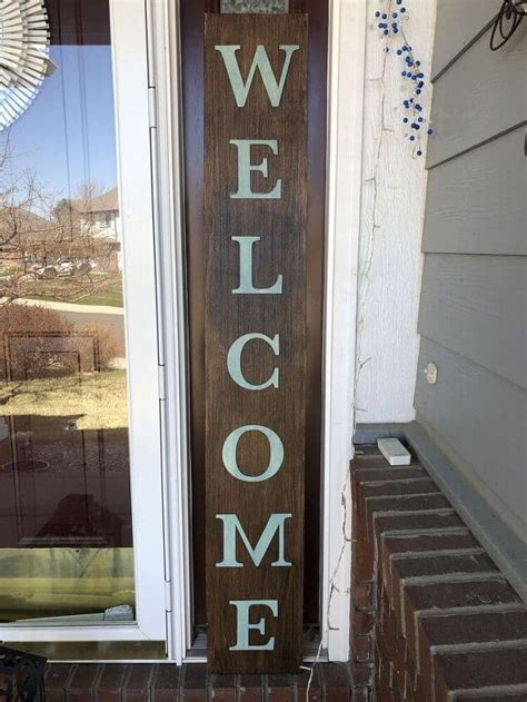 Amazingly Easy DIY Front Porch Welcome Sign For Your Home - Chas' Crazy ...