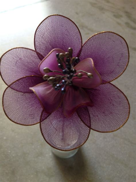 Ribbon Flowers Diy, Nylon Flowers, Paper Flowers Craft, Wire Flowers ...