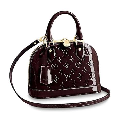 Louis Vuitton LV Women Alma BB Handbag in Patent Leather - LULUX