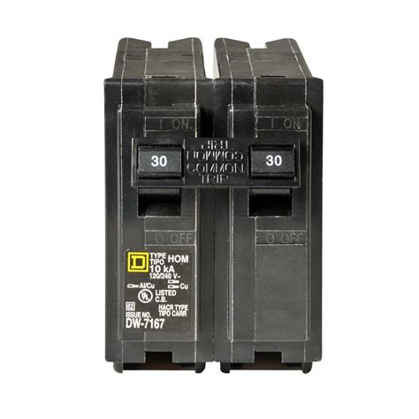 Square D Homeline 30 Amp 2-Pole Circuit Breaker-HOM230CP - The Home Depot