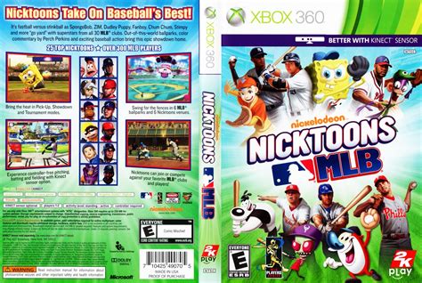 Nicktoons MLB - XBOX 360 Game Covers - Nicktoons MLB DVD NTSC f :: DVD ...