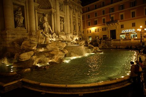 The Trevi Fountain At Night Photograph by Stephen Alvarez