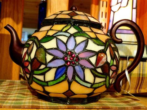 Stained Glass Teapot Lamp - Atkins Farms Country Market, Amherst MA | Flickr - Photo Sharing!