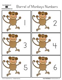 Barrel of Monkeys Numbers 0 to 31 | A to Z Teacher Stuff Printable ...