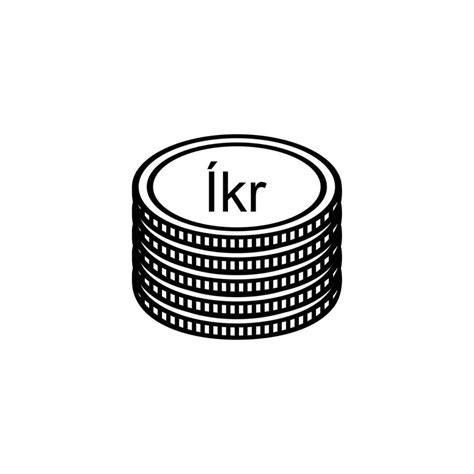 Iceland Currency symbol, Icelandic Krona Icon, ISK Sign. Vector Illustration 24242322 Vector Art ...