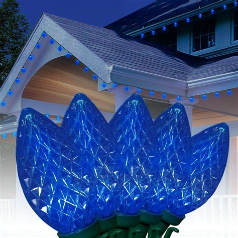 Holiday Time Christmas C9 LED Light Set Blue Bulbs, 100 Count - Walmart.com - Walmart.com