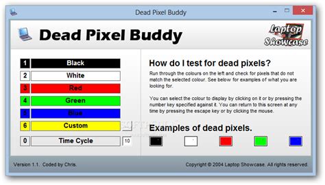 Dead Pixel Buddy 1.1 - Download, Review, Screenshots