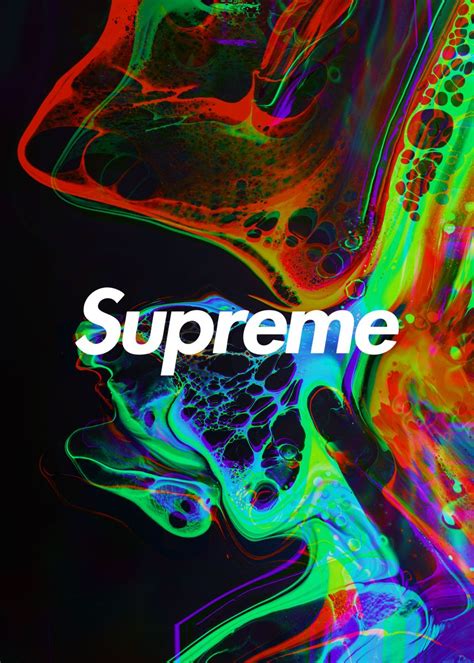 'Supreme Poster' Poster, picture, metal print, paint by AquaVision Art | Displate