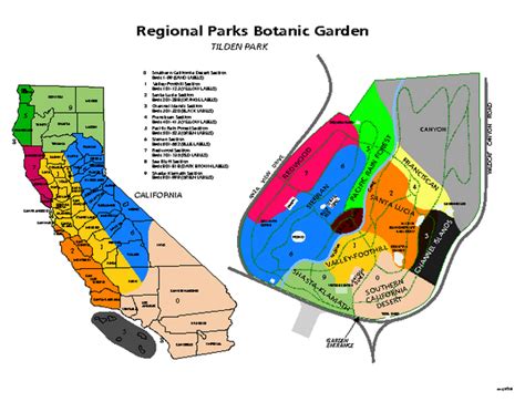 Tilden Regional Park and Native Plant Garden Map - Berkeley CA • mappery