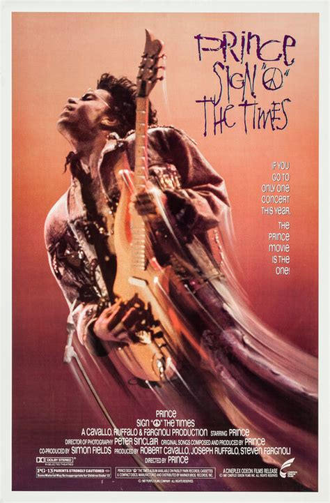 Sign 'o' the Times Movie Poster - IMP Awards