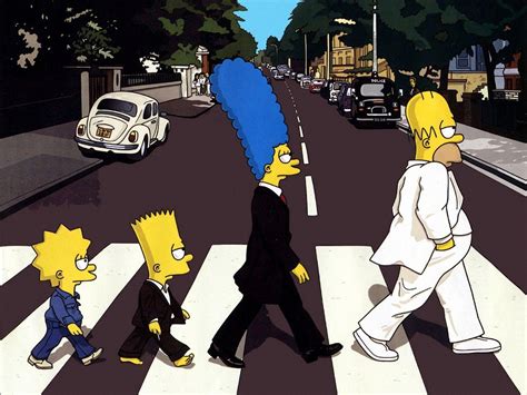 The Simpsons Abbey Road Wallpapers - Wallpaper Cave