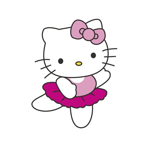 hello kitty with cute pose 22788405 Vector Art at Vecteezy